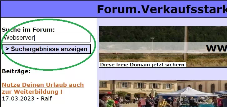 Beispiel Such-Funktion auf https://forum.verkaufsstarke-top-domains.de